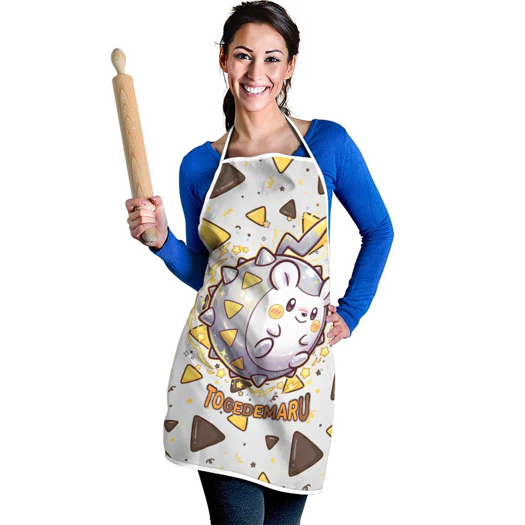 Togedemaru Apron Cute Electric Nacho Pop Art