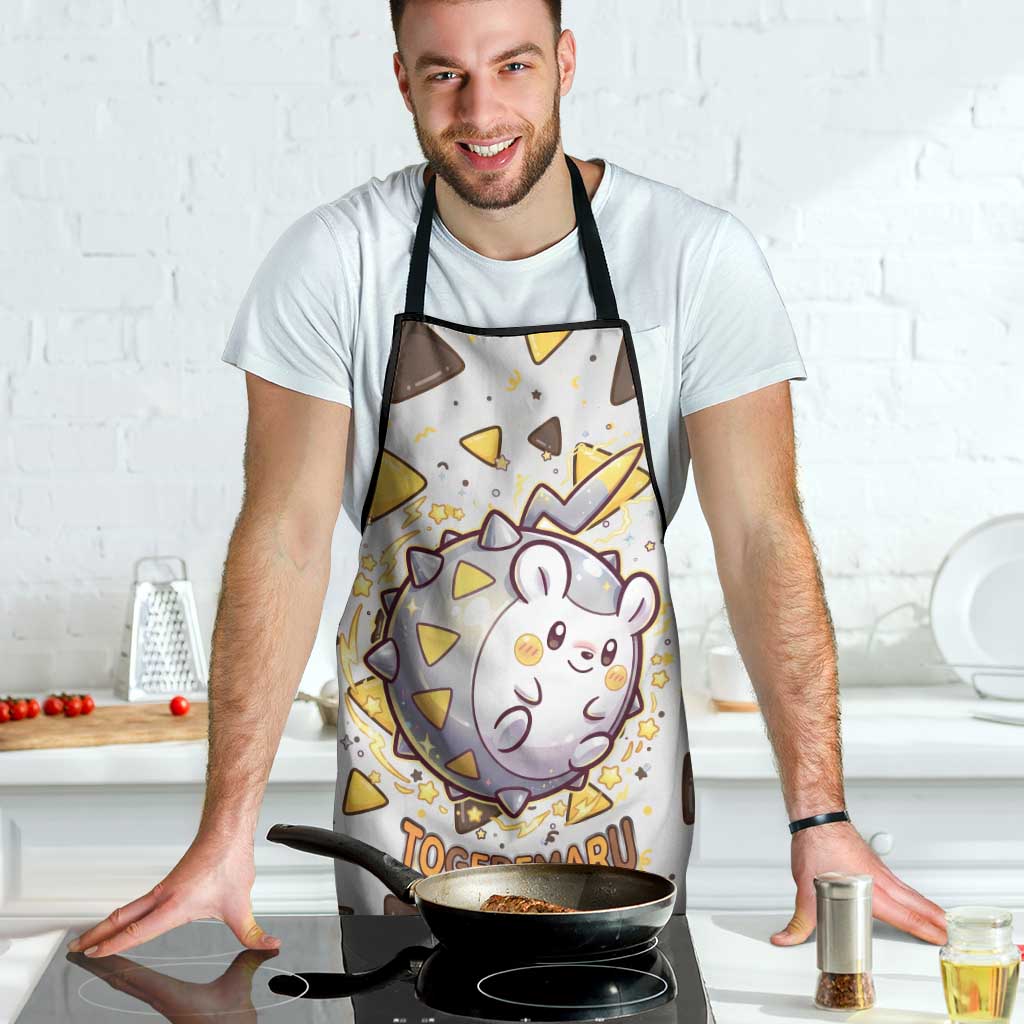 Togedemaru Apron Cute Electric Nacho Pop Art