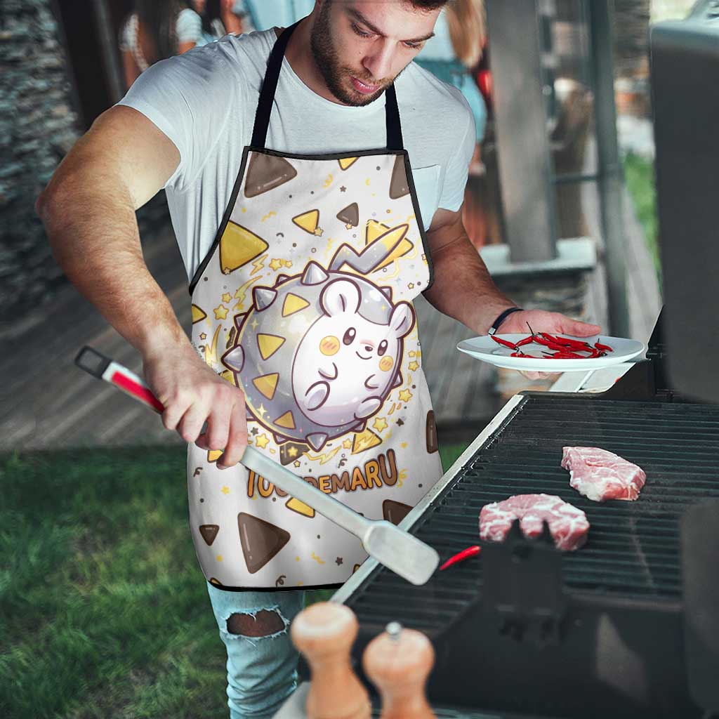 Togedemaru Apron Cute Electric Nacho Pop Art