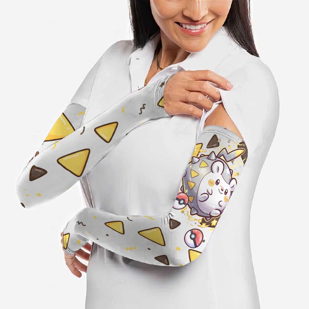 Togedemaru Arm Sleeves Cute Electric Nacho Pop Art