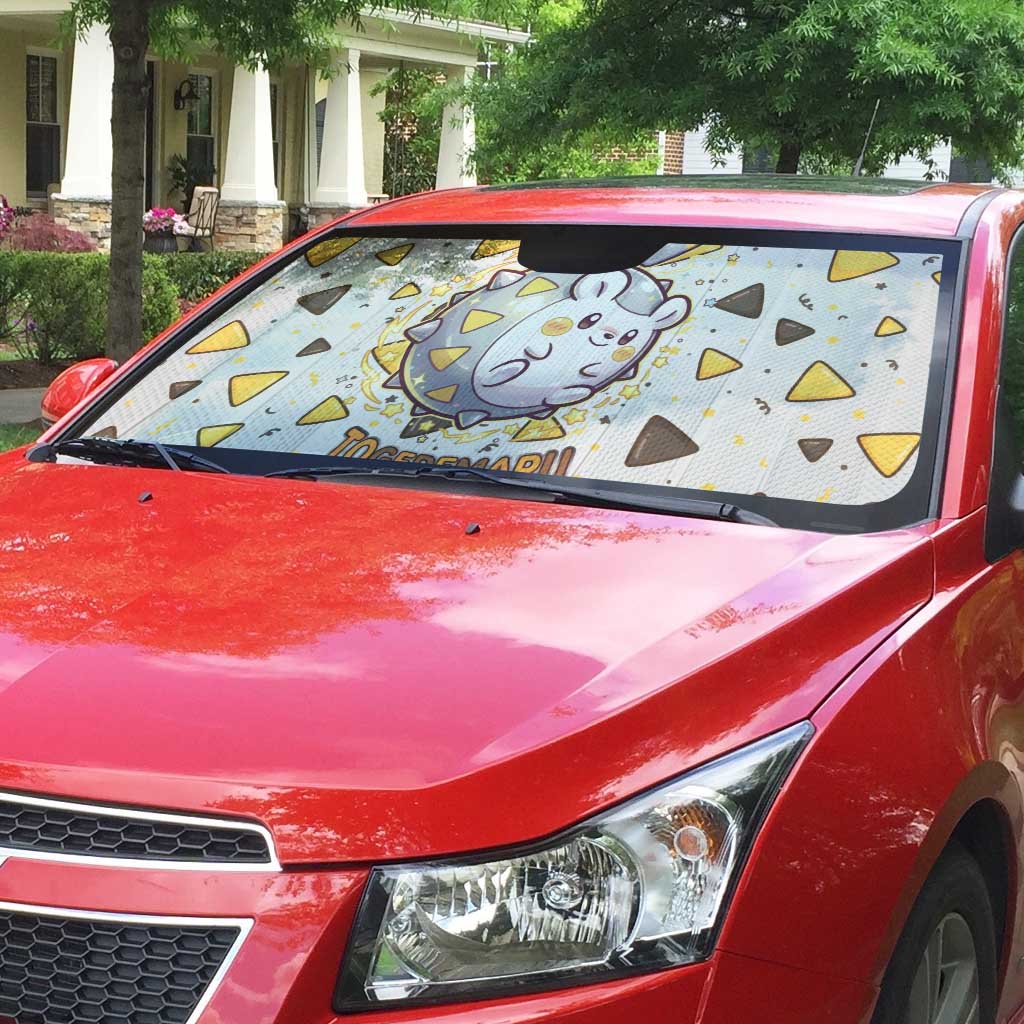 Togedemaru Auto Sun Shade Cute Electric Nacho Pop Art