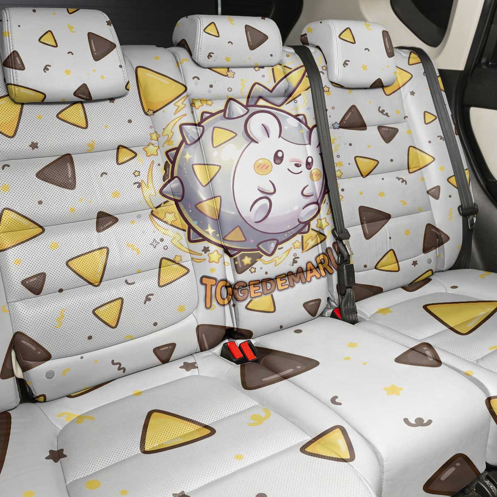 Togedemaru Back Car Seat Cover Cute Electric Nacho Pop Art