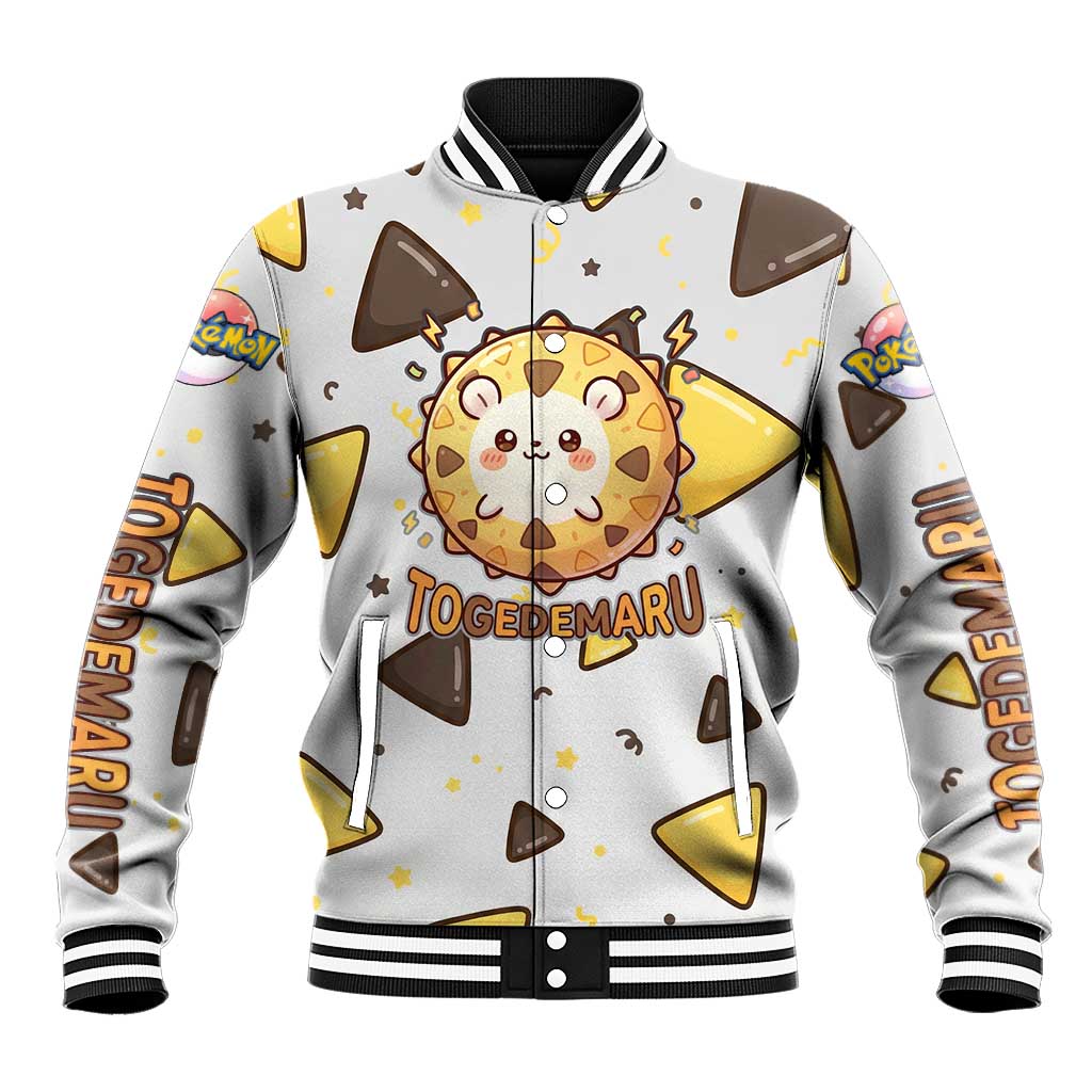 Togedemaru Baseball Jacket Cute Electric Nacho Pop Art