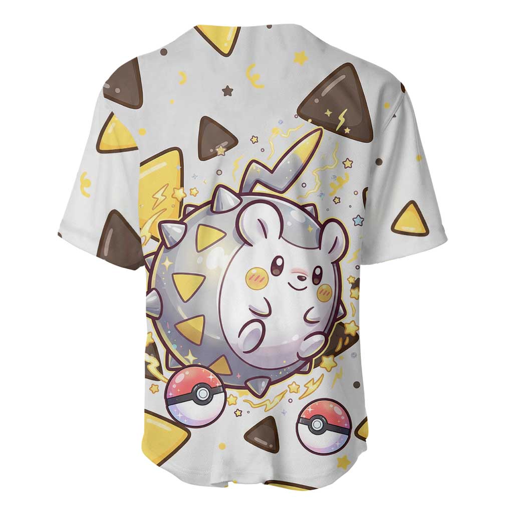 Togedemaru Baseball Jersey Cute Electric Nacho Pop Art