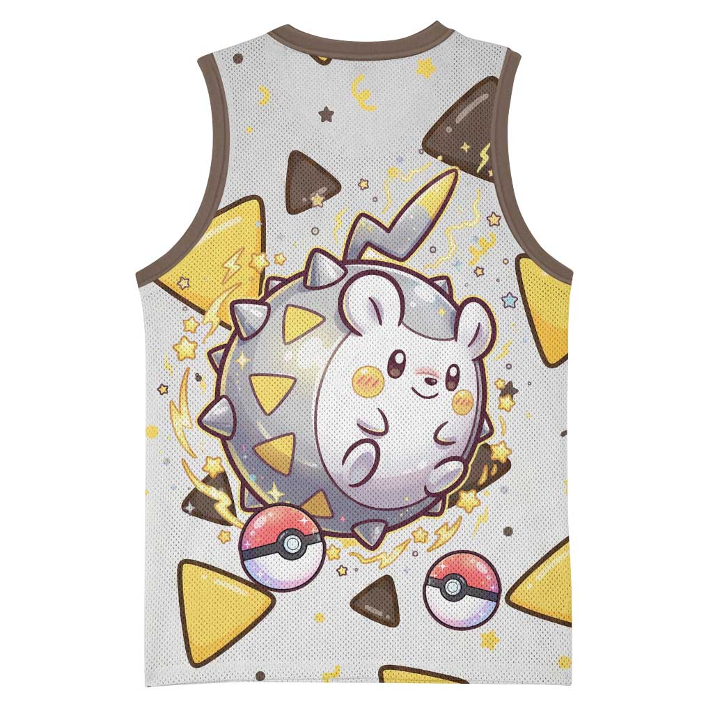 Togedemaru Basketball Jersey Cute Electric Nacho Pop Art