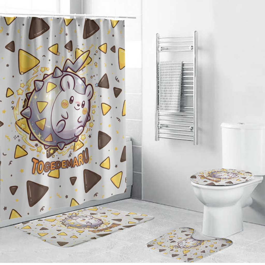Togedemaru Bathroom Set Cute Electric Nacho Pop Art