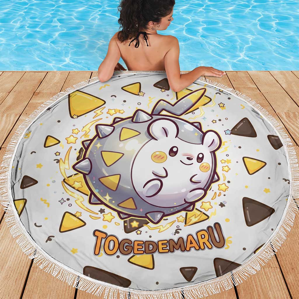 Togedemaru Beach Blanket Cute Electric Nacho Pop Art