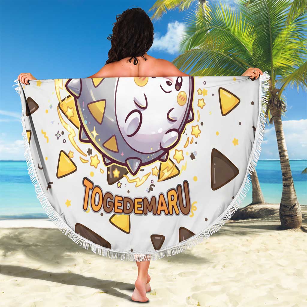 Togedemaru Beach Blanket Cute Electric Nacho Pop Art