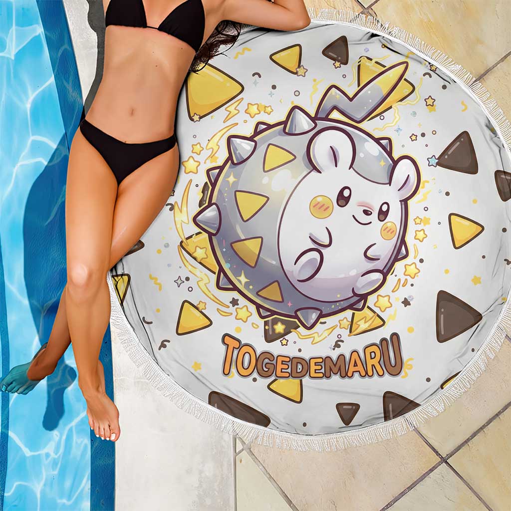 Togedemaru Beach Blanket Cute Electric Nacho Pop Art