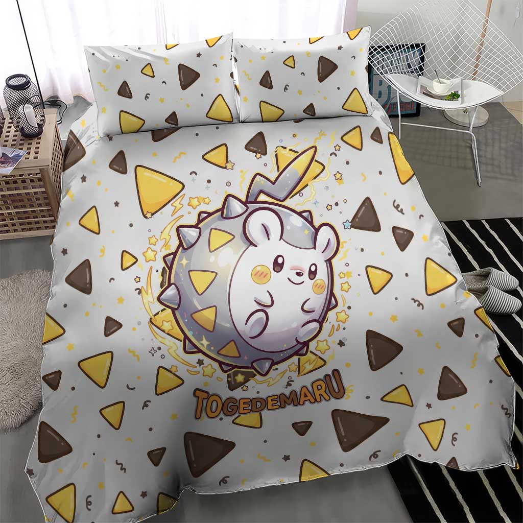 Togedemaru Bedding Set Cute Electric Nacho Pop Art