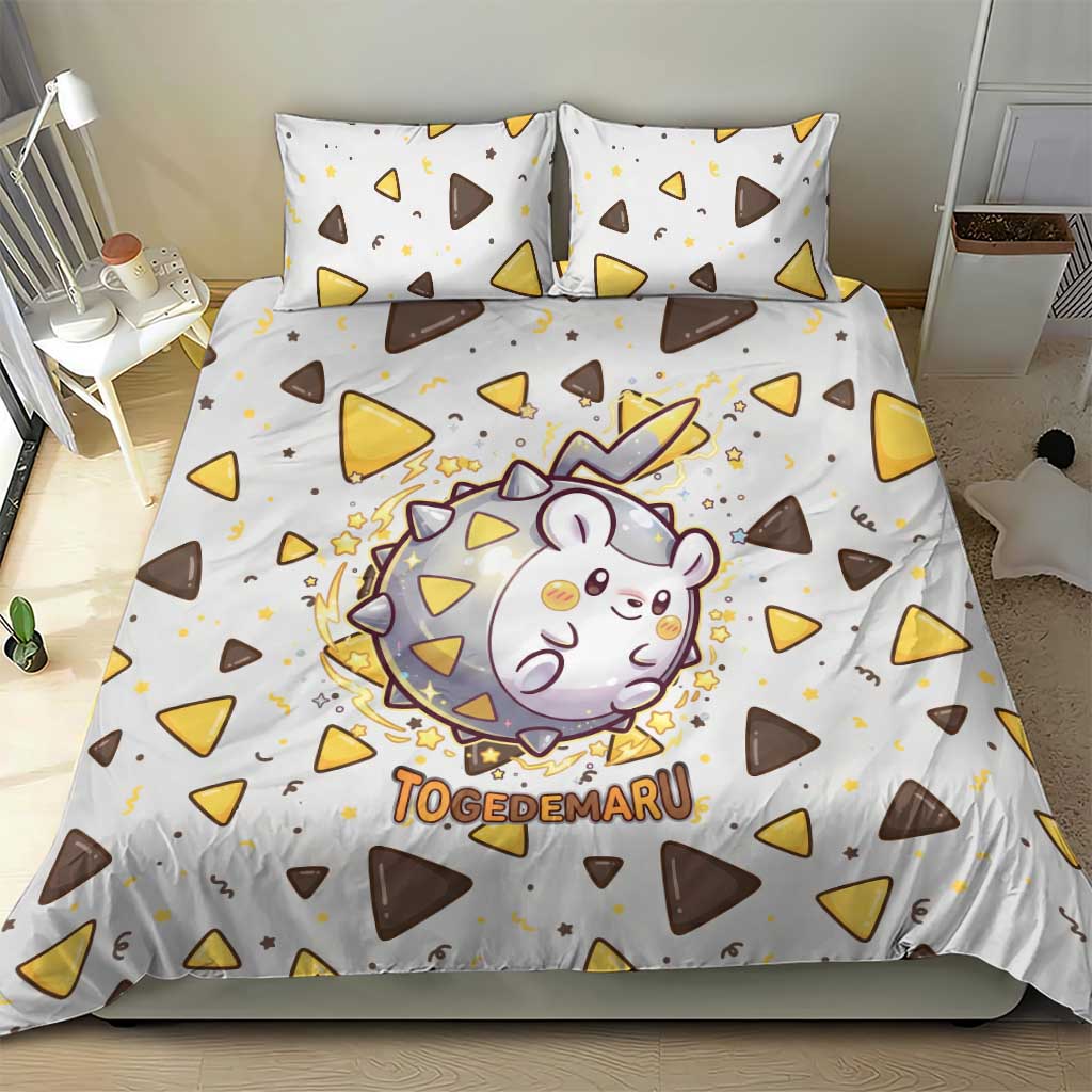 Togedemaru Bedding Set Cute Electric Nacho Pop Art