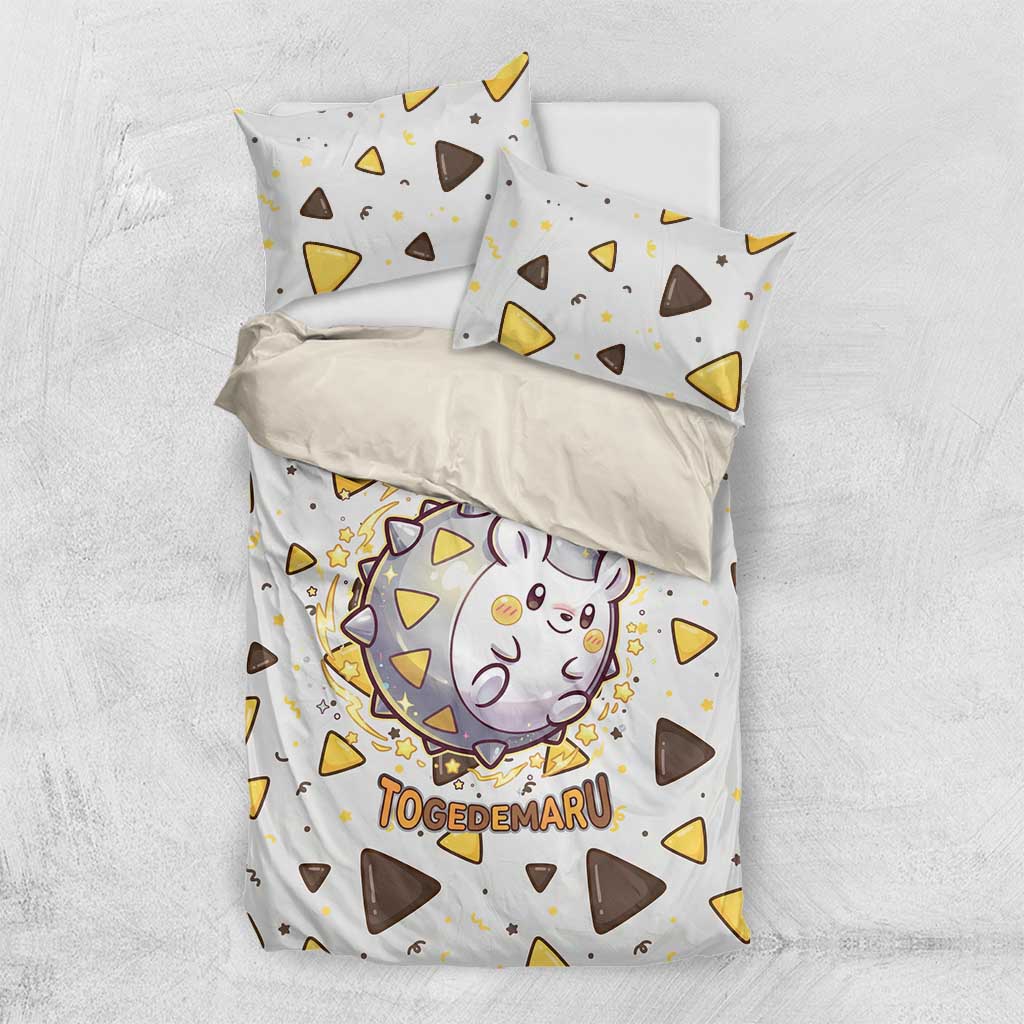 Togedemaru Bedding Set Cute Electric Nacho Pop Art