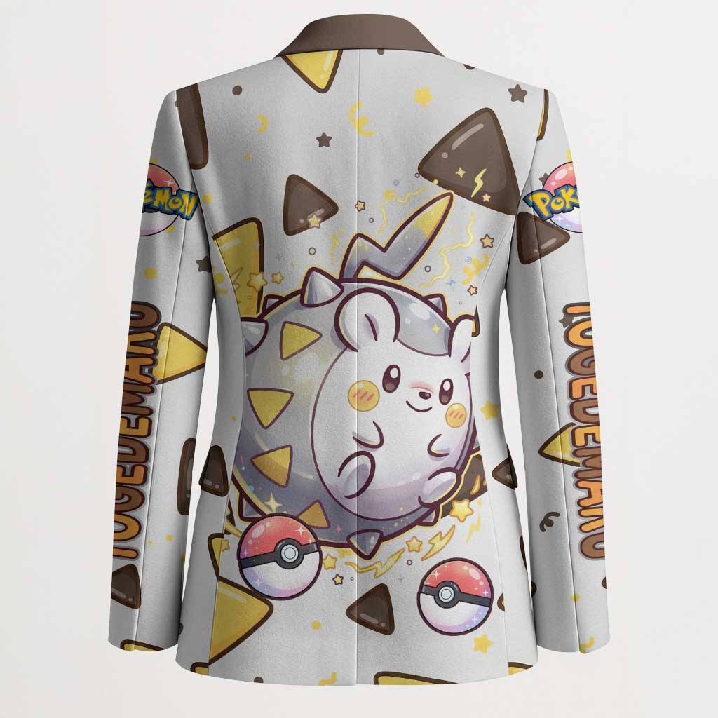 Togedemaru Blazer Cute Electric Nacho Pop Art