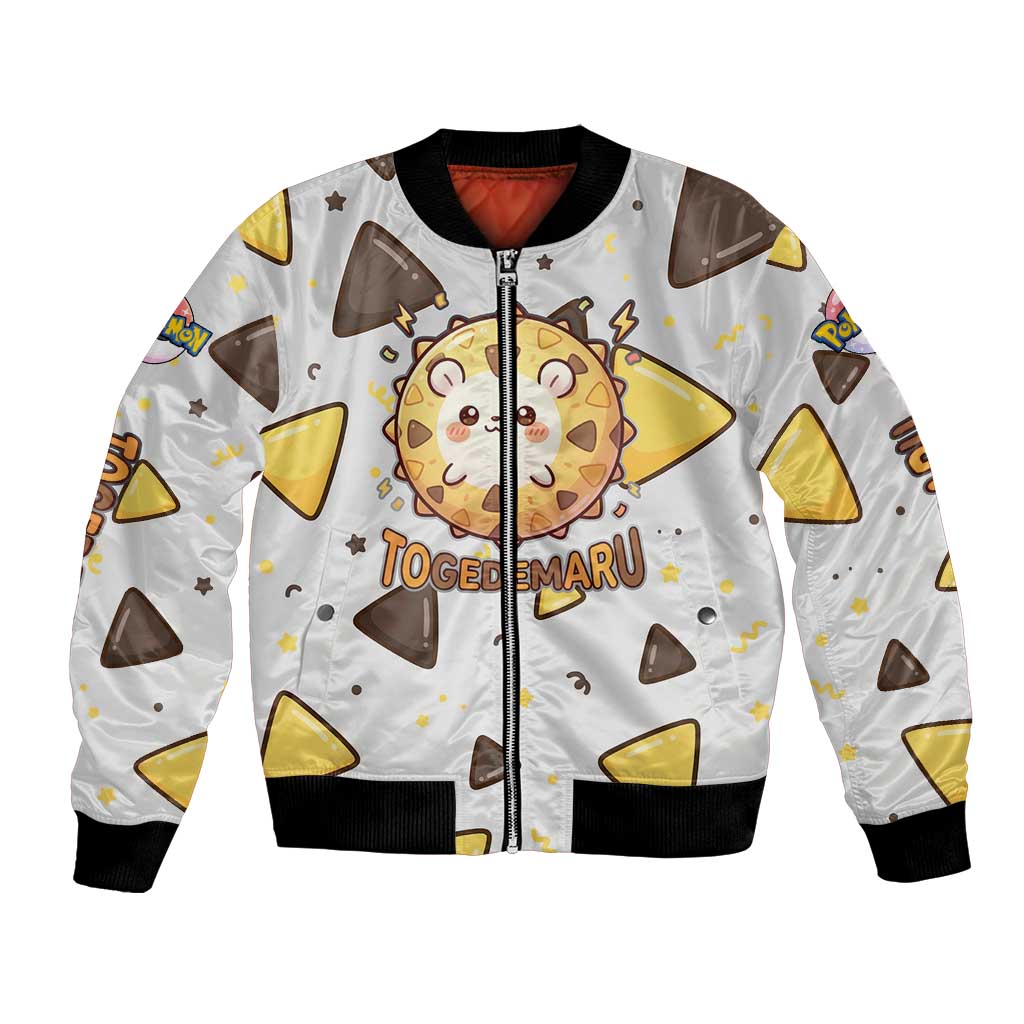 Togedemaru Bomber Jacket Cute Electric Nacho Pop Art