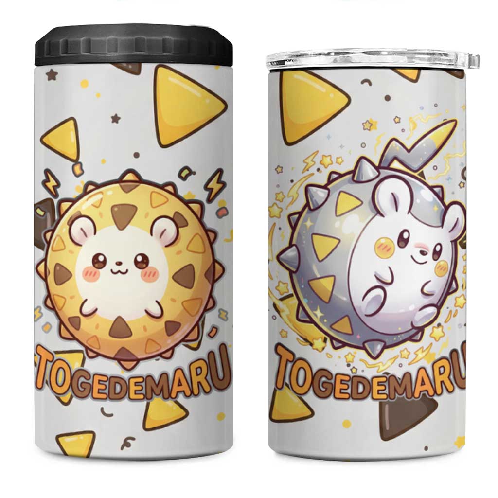 Togedemaru 4 in 1 Can Cooler Tumbler Cute Electric Nacho Pop Art