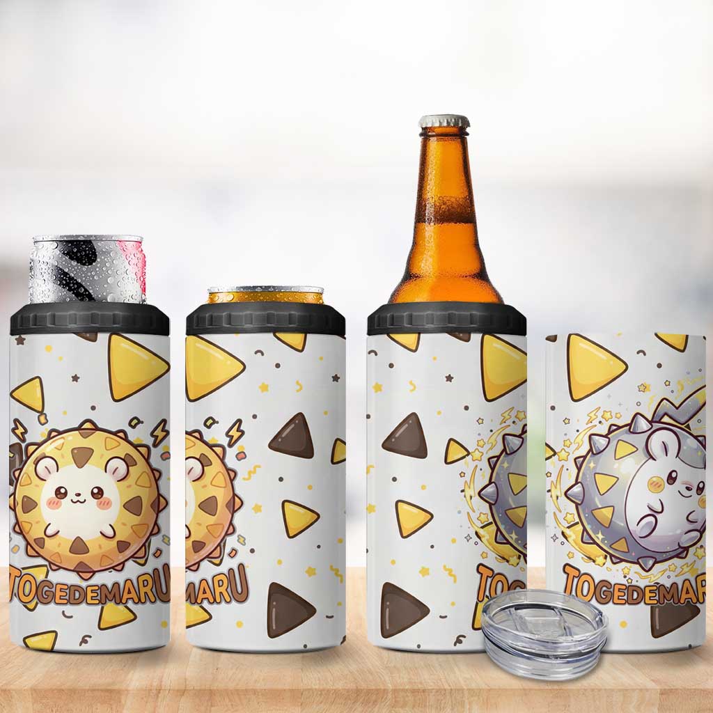 Togedemaru 4 in 1 Can Cooler Tumbler Cute Electric Nacho Pop Art
