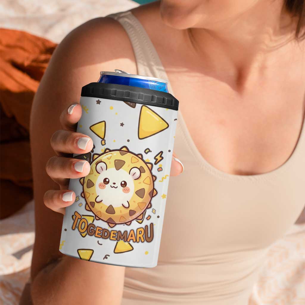 Togedemaru 4 in 1 Can Cooler Tumbler Cute Electric Nacho Pop Art