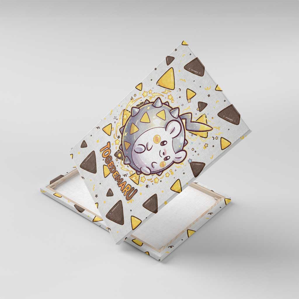 Togedemaru Canvas Wall Art Cute Electric Nacho Pop Art