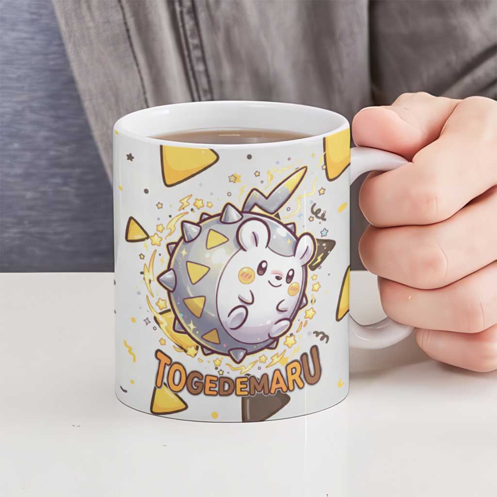 Togedemaru Ceramic Mug Cute Electric Nacho Pop Art