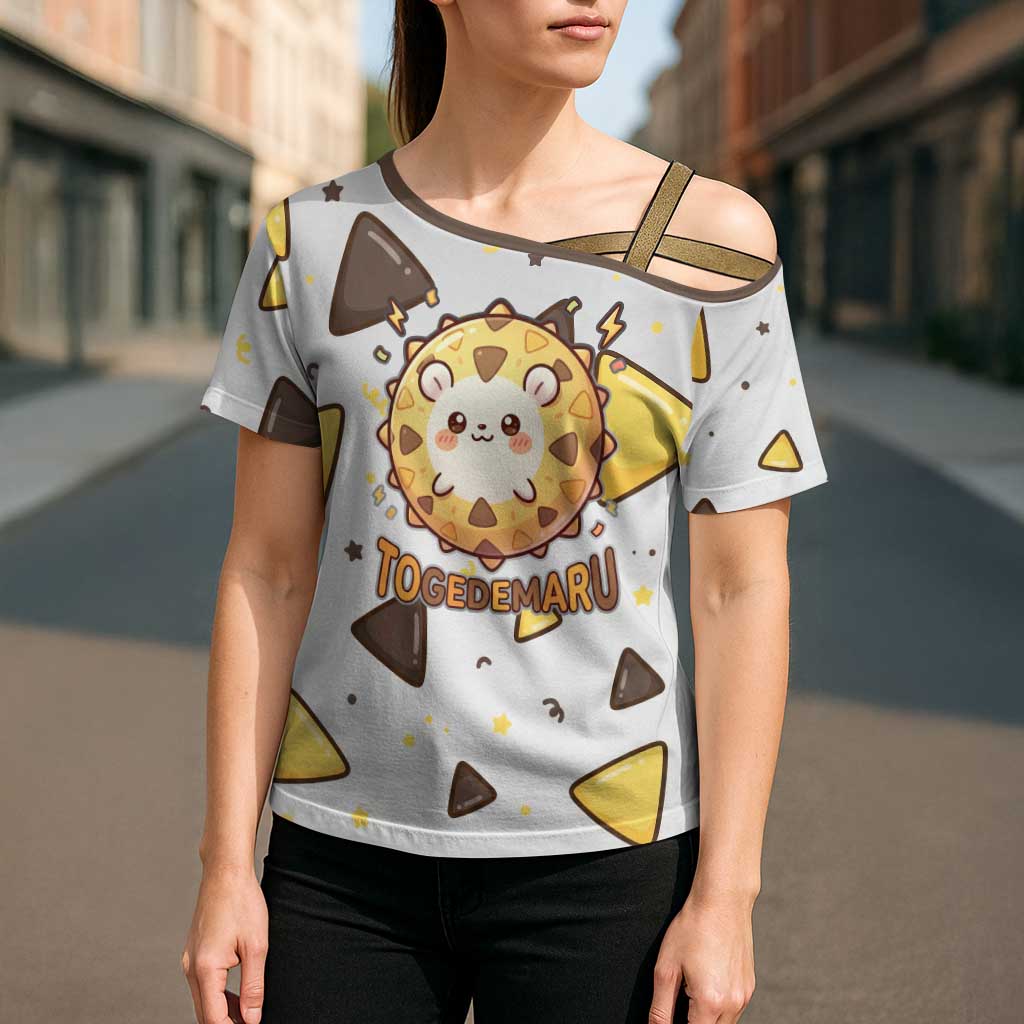 Togedemaru Cross Shoulder Shirt Cute Electric Nacho Pop Art