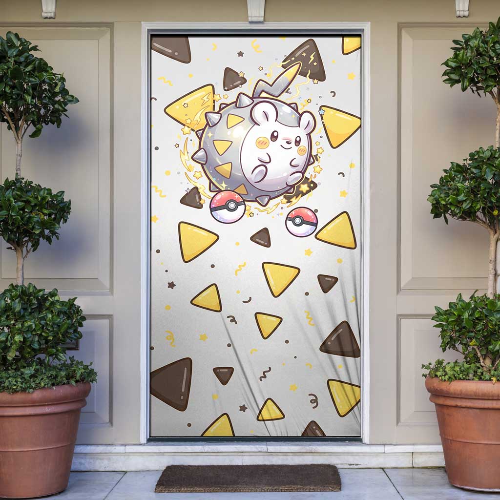 Togedemaru Door Cover Cute Electric Nacho Pop Art
