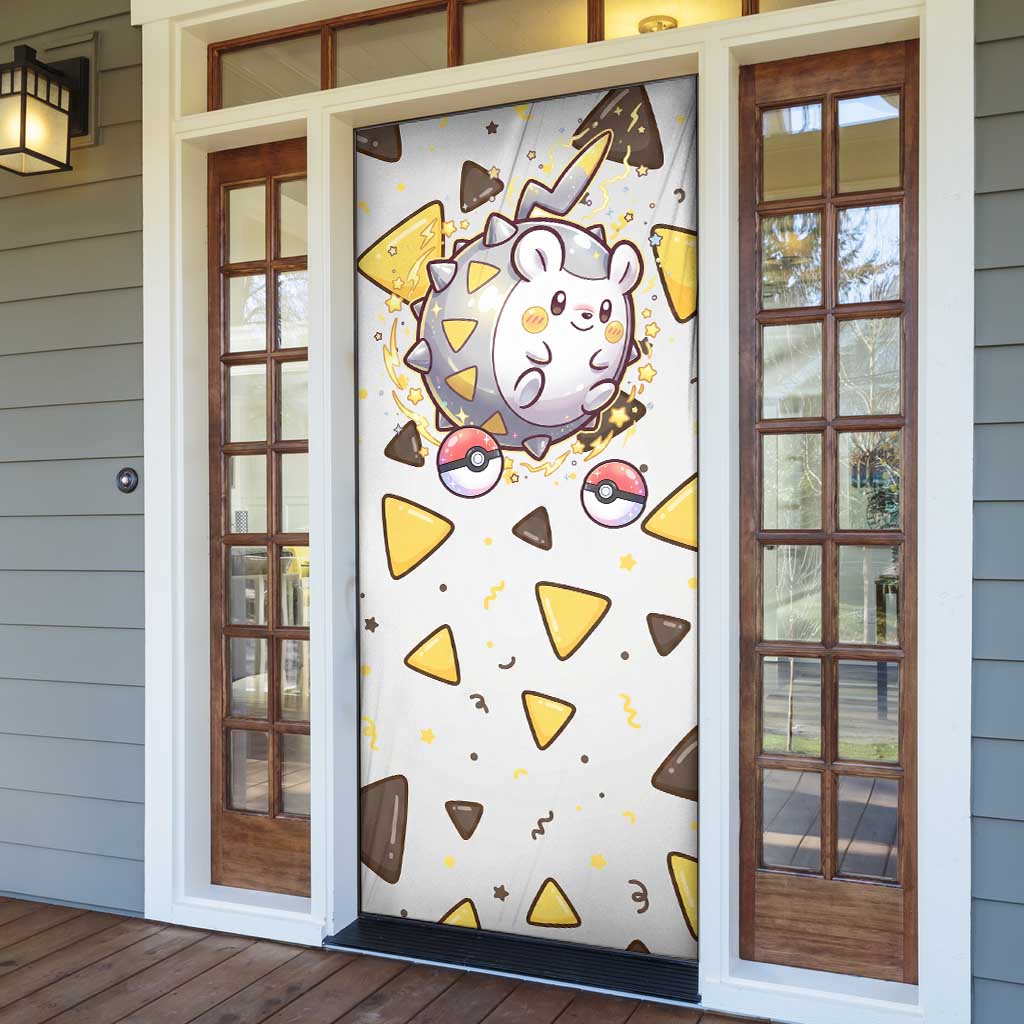 Togedemaru Door Cover Cute Electric Nacho Pop Art