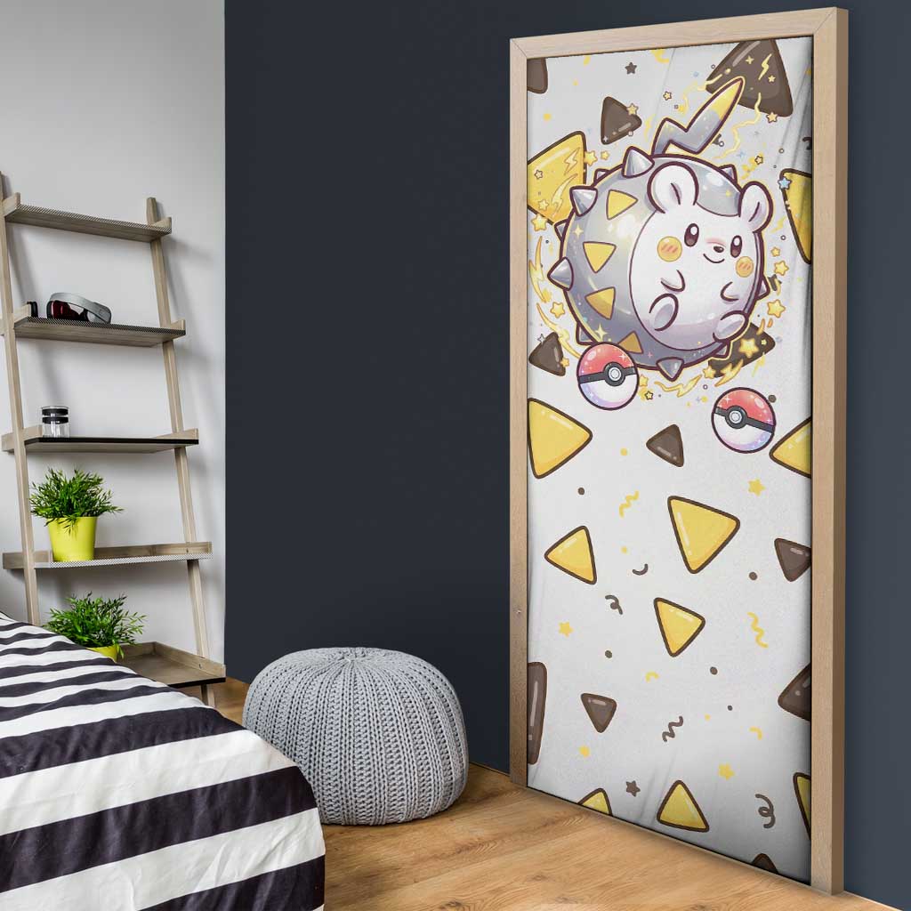 Togedemaru Door Cover Cute Electric Nacho Pop Art