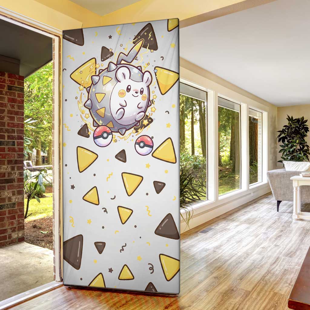 Togedemaru Door Cover Cute Electric Nacho Pop Art