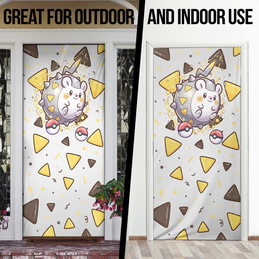 Togedemaru Door Cover Cute Electric Nacho Pop Art