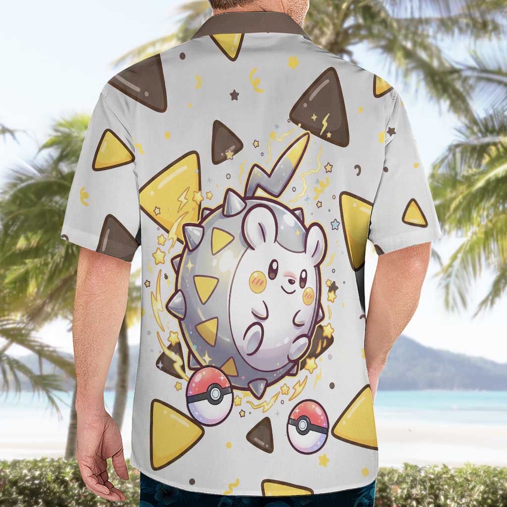 Togedemaru Hawaiian Shirt Cute Electric Nacho Pop Art
