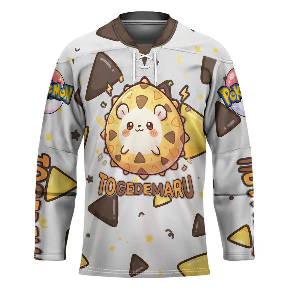 Togedemaru Hockey Jersey Cute Electric Nacho Pop Art
