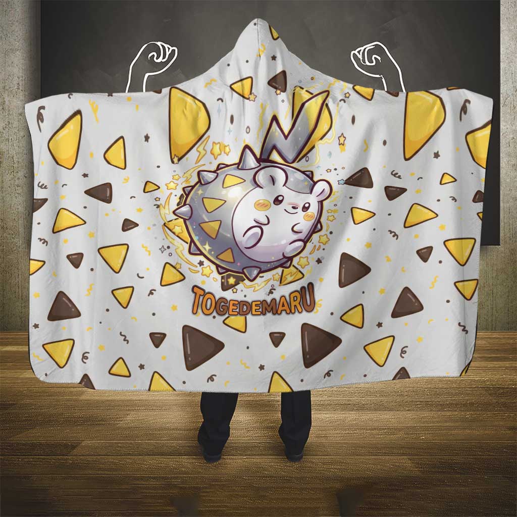 Togedemaru Hooded Blanket Cute Electric Nacho Pop Art
