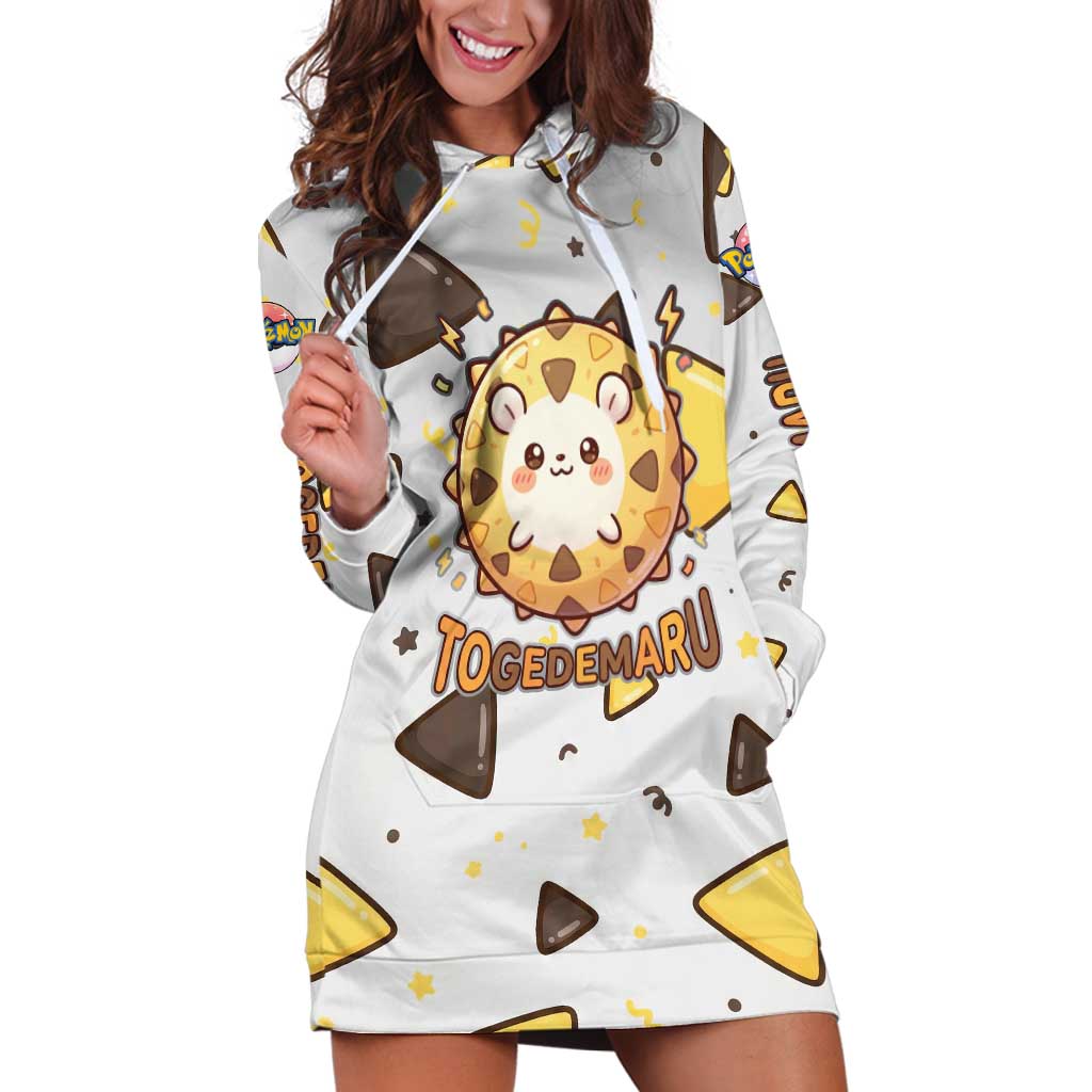 Togedemaru Hoodie Dress Cute Electric Nacho Pop Art
