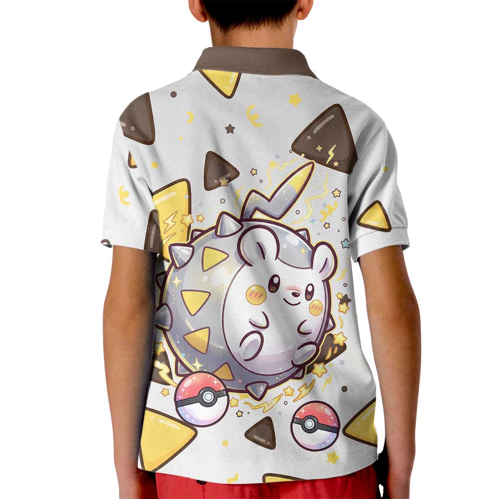 Togedemaru Kid Polo Shirt Cute Electric Nacho Pop Art