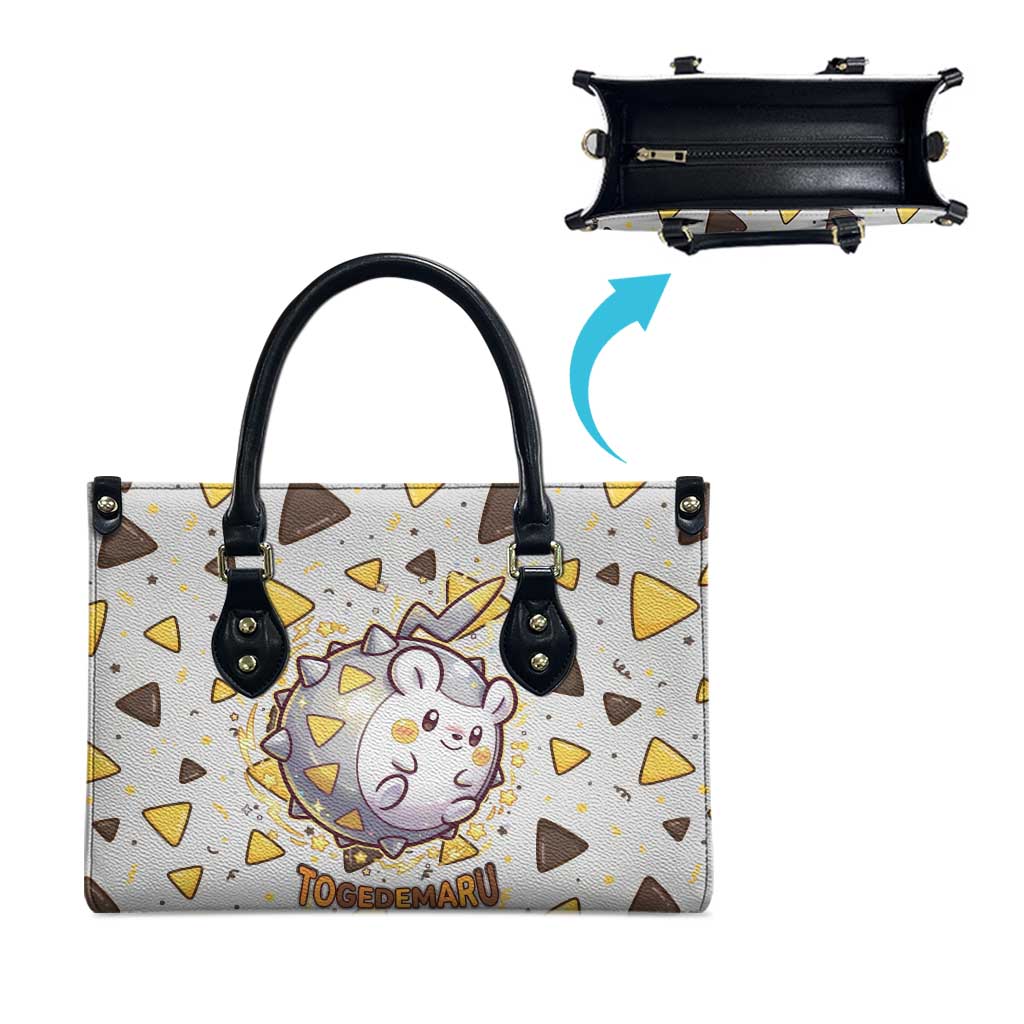 Togedemaru Leather Bag Cute Electric Nacho Pop Art