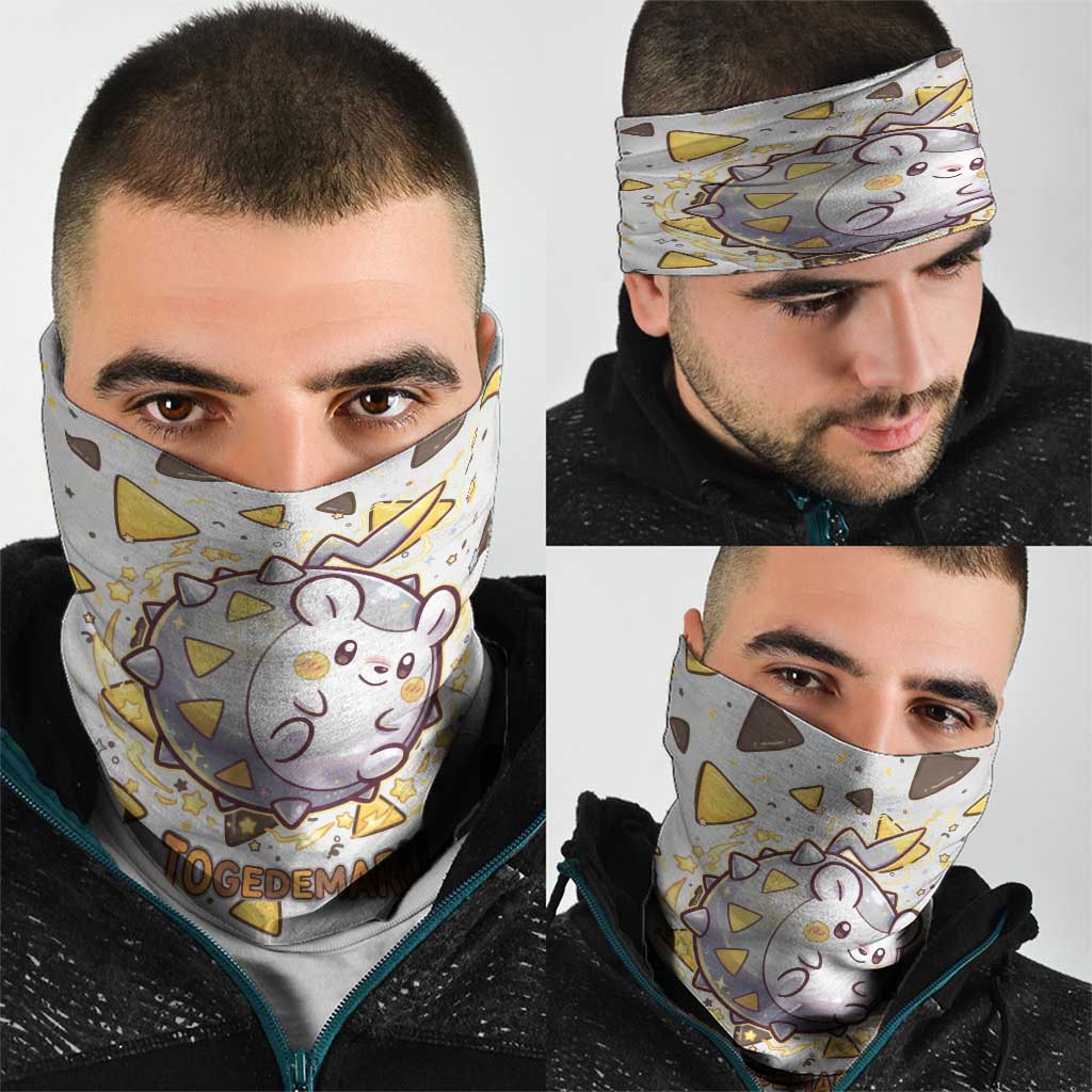 Togedemaru Neck Gaiter Cute Electric Nacho Pop Art