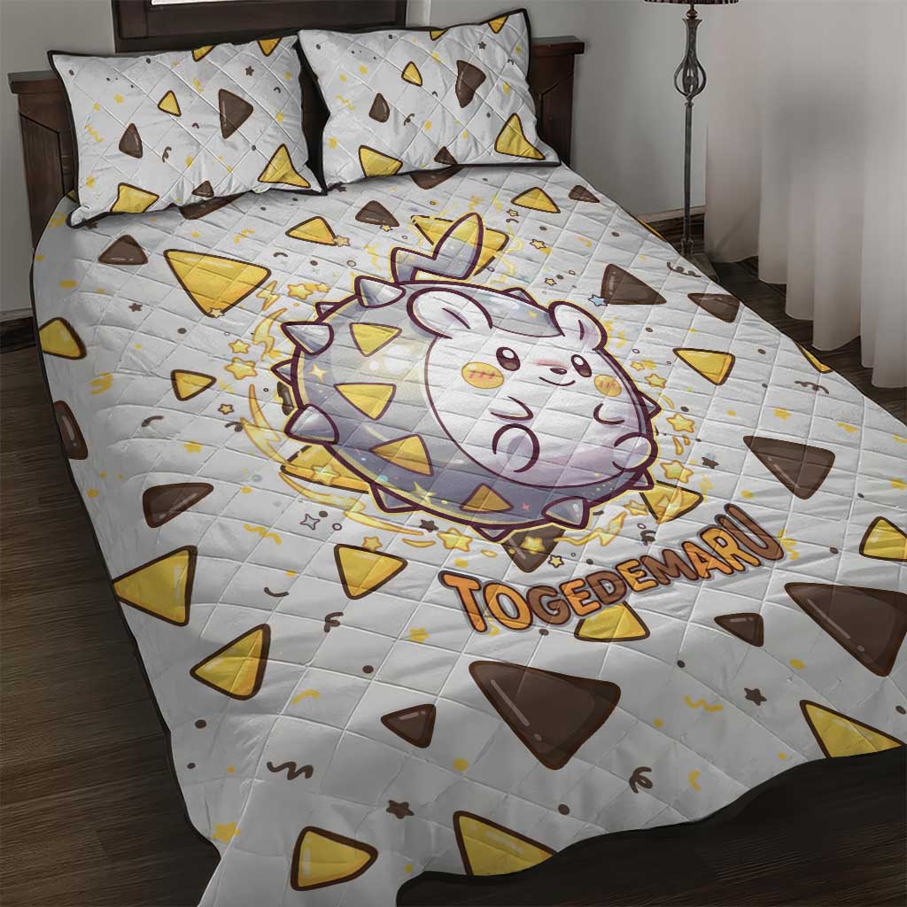 Togedemaru Quilt Bed Set Cute Electric Nacho Pop Art