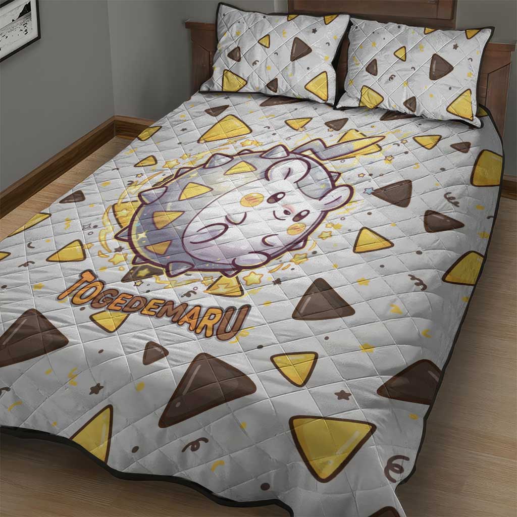 Togedemaru Quilt Bed Set Cute Electric Nacho Pop Art