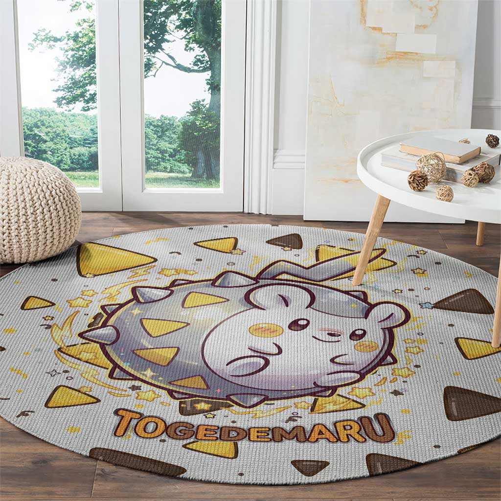 Togedemaru Round Carpet Cute Electric Nacho Pop Art