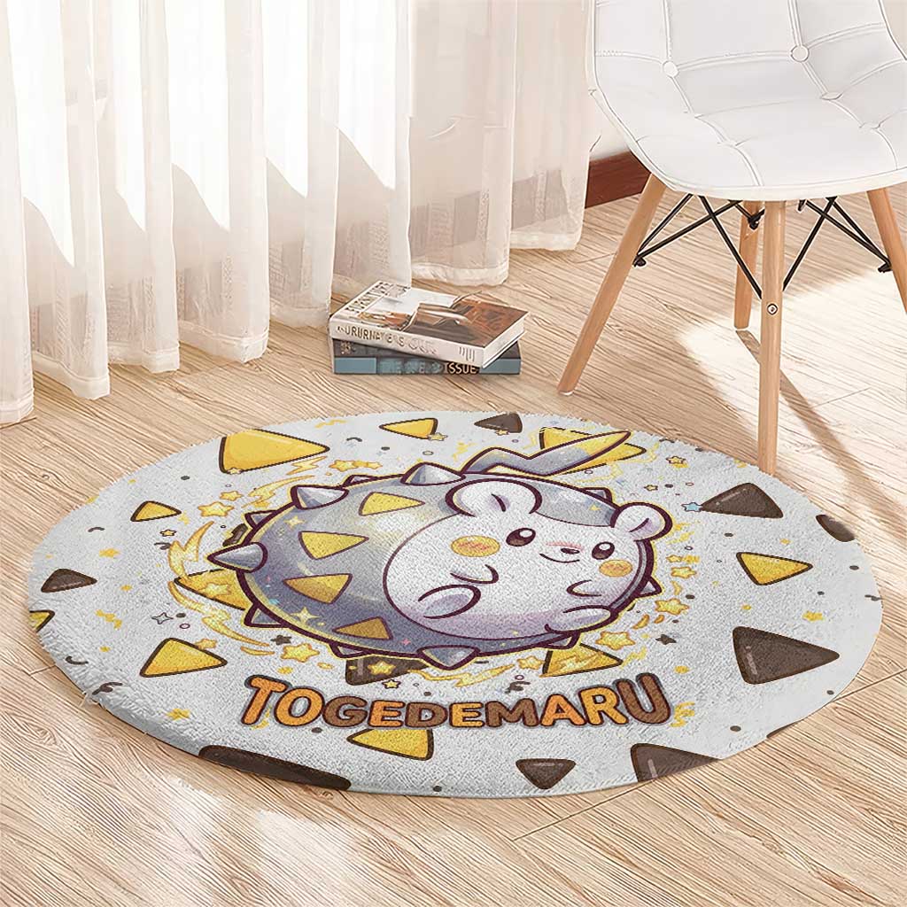 Togedemaru Round Carpet Cute Electric Nacho Pop Art