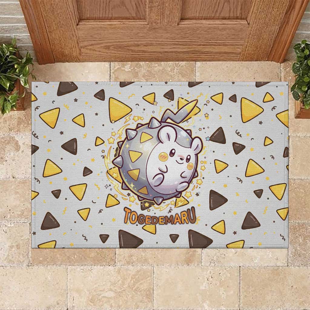 Togedemaru Rubber Doormat Cute Electric Nacho Pop Art