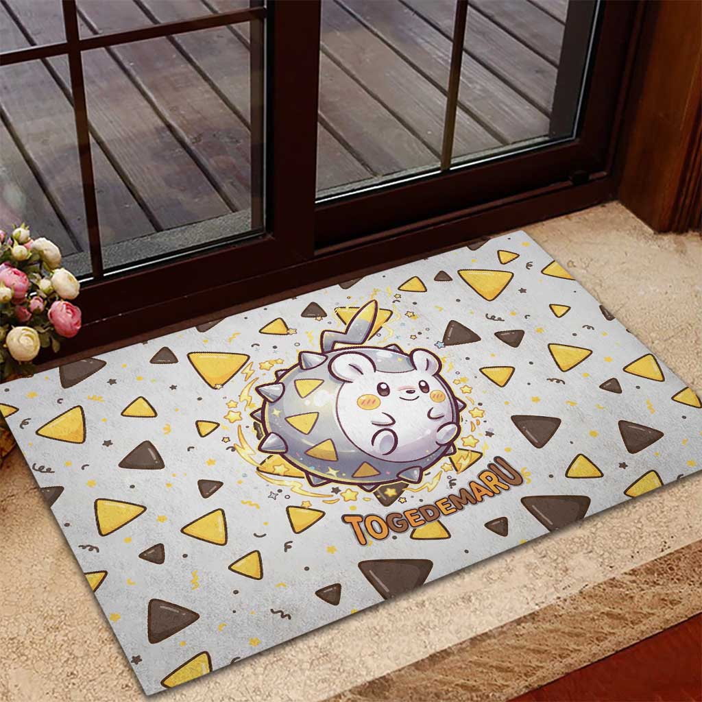 Togedemaru Rubber Doormat Cute Electric Nacho Pop Art