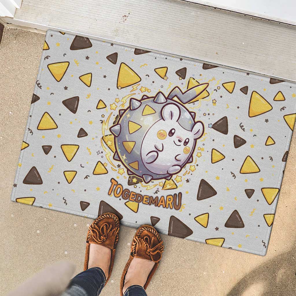 Togedemaru Rubber Doormat Cute Electric Nacho Pop Art