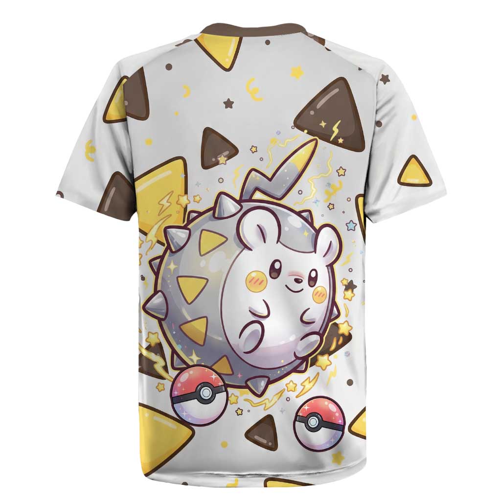 Togedemaru Rugby Jersey Cute Electric Nacho Pop Art