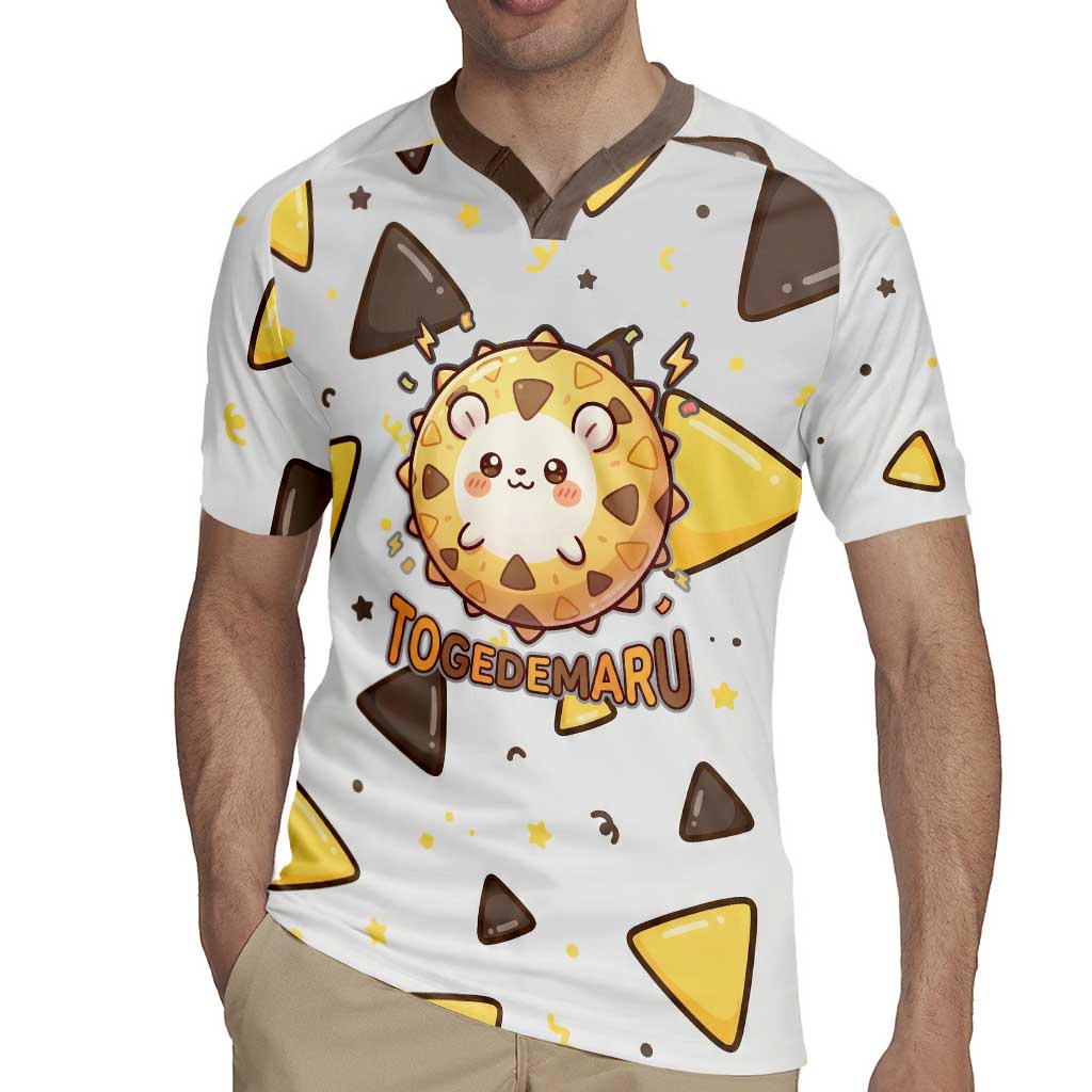 Togedemaru Rugby Jersey Cute Electric Nacho Pop Art