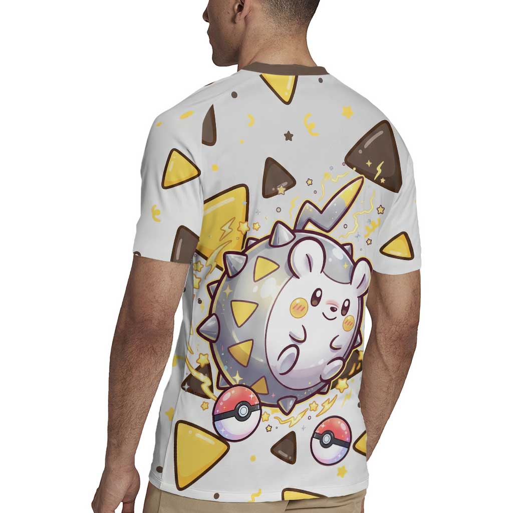 Togedemaru Rugby Jersey Cute Electric Nacho Pop Art