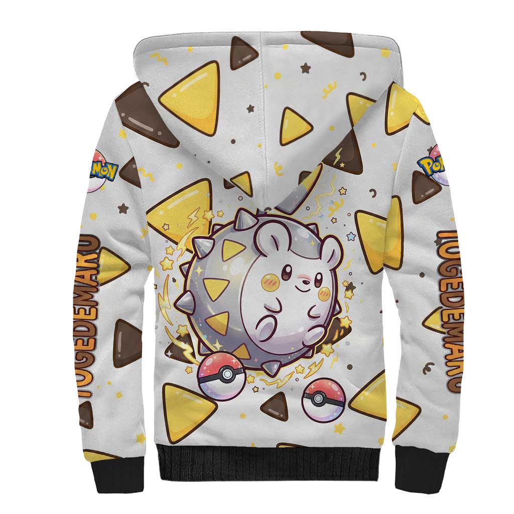 Togedemaru Sherpa Hoodie Cute Electric Nacho Pop Art