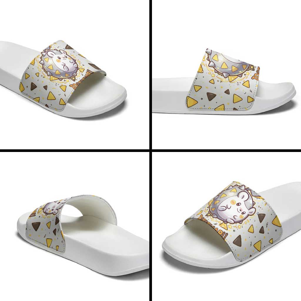 Togedemaru Slide Sandals Cute Electric Nacho Pop Art