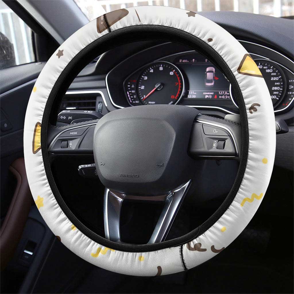 Togedemaru Steering Wheel Cover Cute Electric Nacho Pop Art