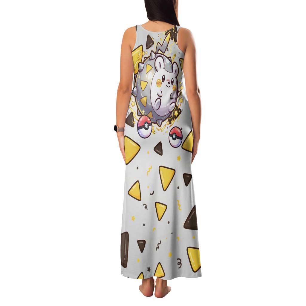 Togedemaru Tank Maxi Dress Cute Electric Nacho Pop Art
